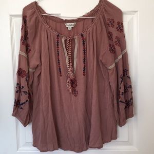 Davi&Dani blush pink blouse